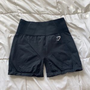 medium black gymshark seamless 2.0 biker shorts